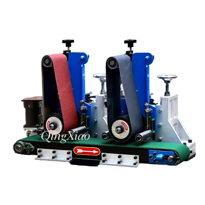 Bench Type Metal Abrasive Belt Sander Multifunctional Machine For Surface Wire Drawing Deburring Rust Removal And Polishing Work