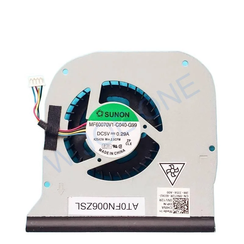 Novo laptop cpu gpu ventilador de refrigeração radiador para dell latitude e6320 sunon MF60070V1-C040-G99 at0fn006zsl at0fn006zal