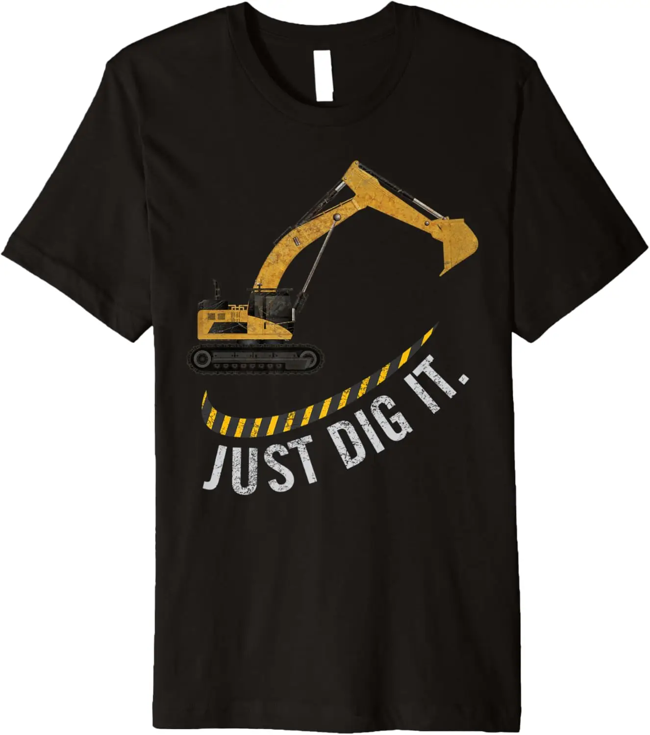 

Экскаватор Just Dig It Ретро Винтаж Строительный Экипаж Подарочная футболка премиум-класса