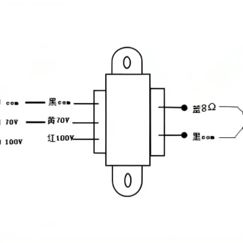 Professional Audio Transformer For Public Broadcast Systems 100V To 4 Ohm 8Ohm Impedance Matching Power Module