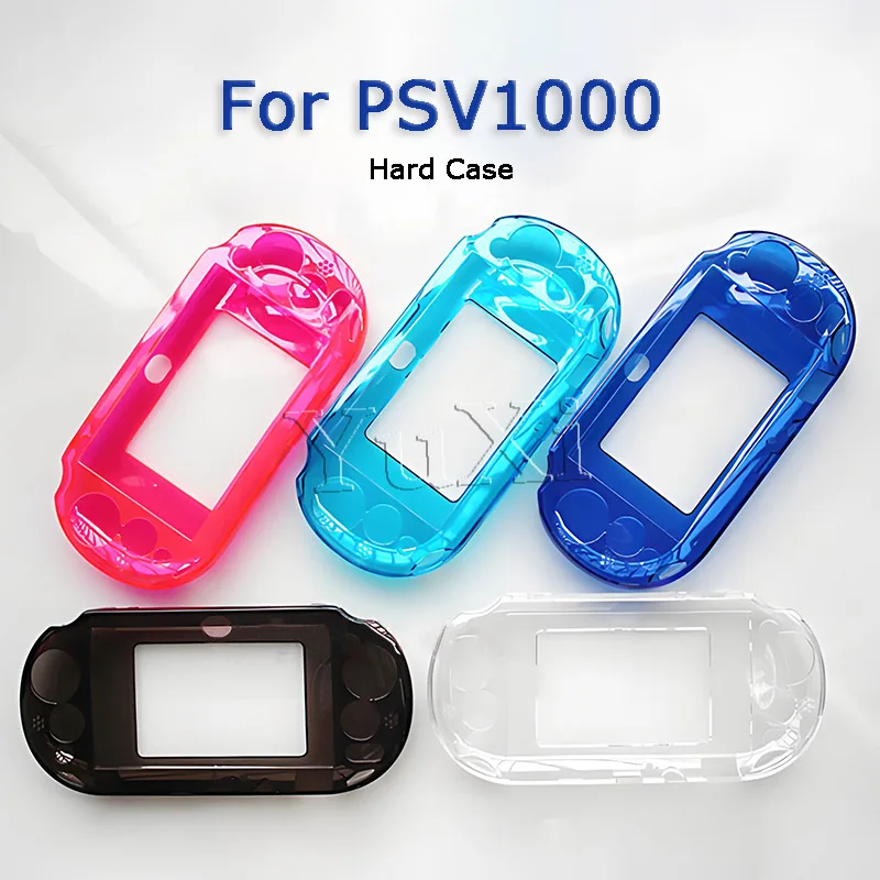 YuXi 1PC For PSV 1000 Clear Crystal Protective Case Cover For PS Vita PSV1000 Transparent Hard Carry Skin Shell Case Replacement