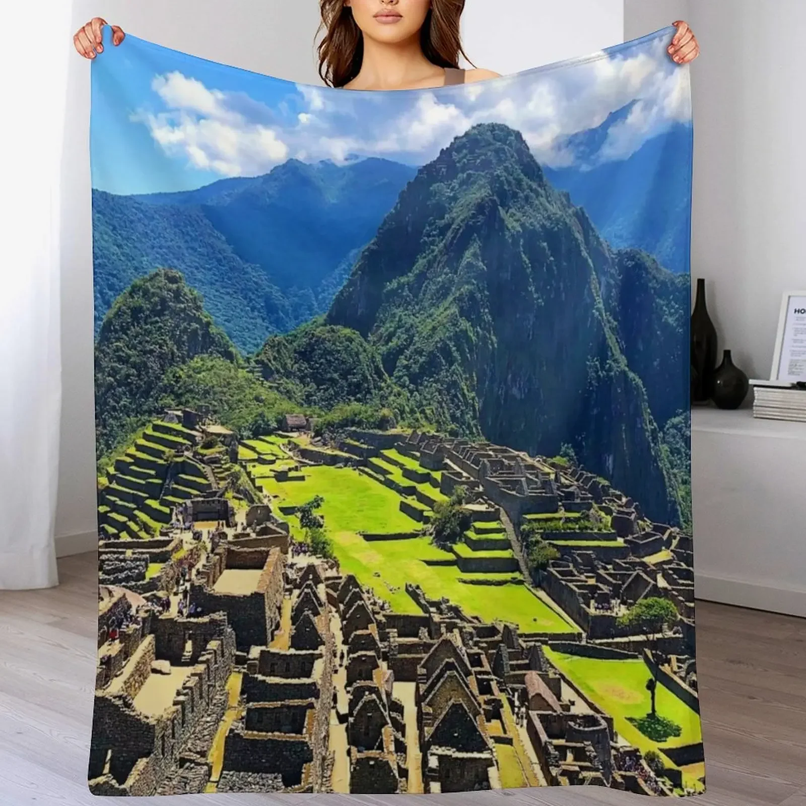 Machu Picchu Throw Blanket Air Conditioner Soft Blanket for Office Home