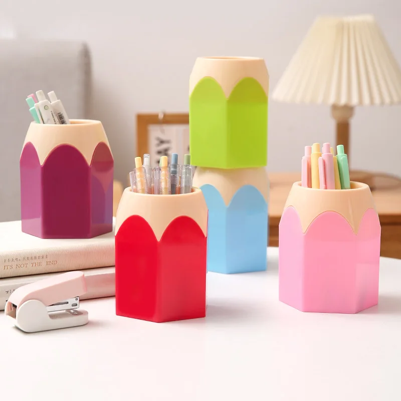 2 pen holders - stylish desktop storage containers for home offices - organizing desk accessories and stationery