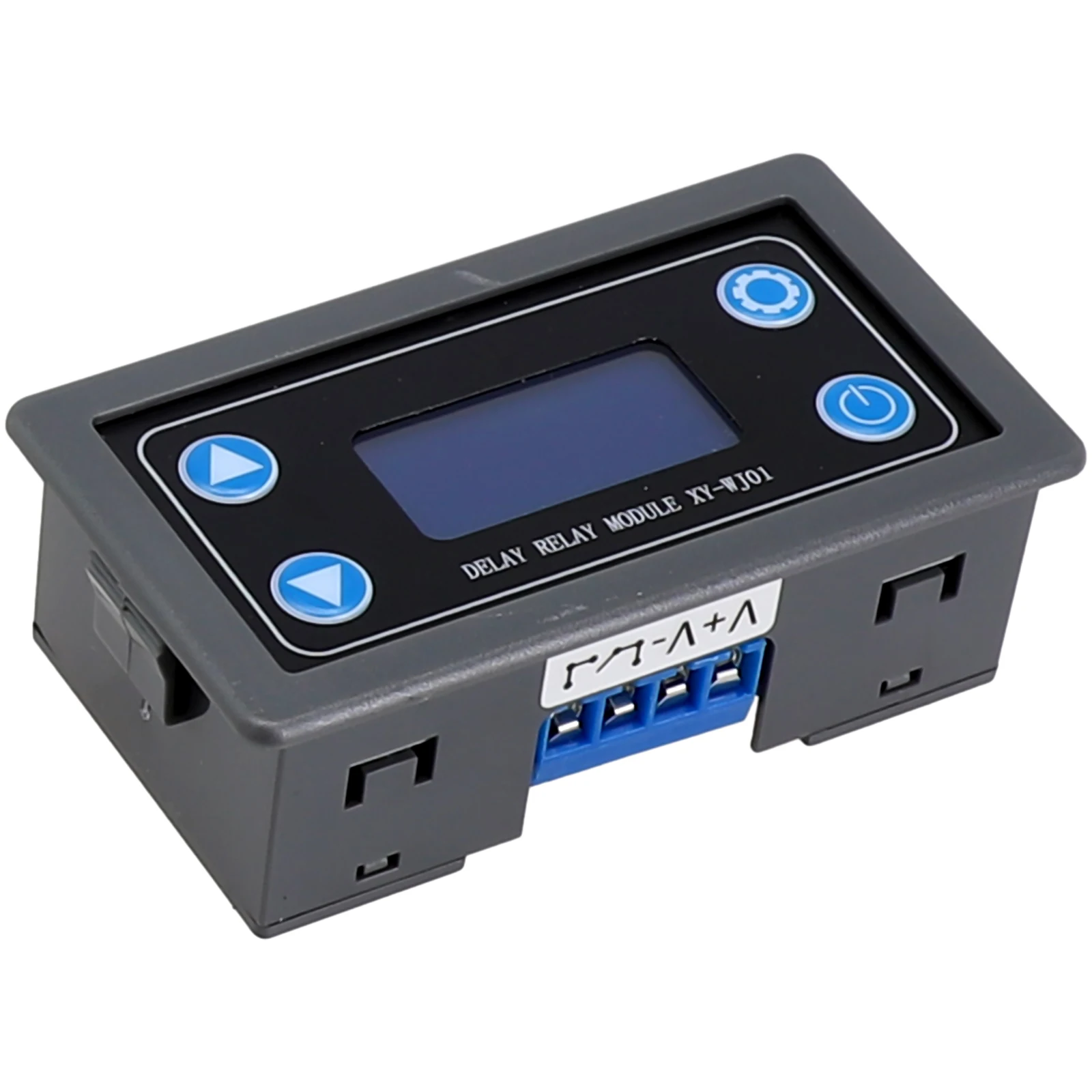 DC12V Programmable Digital Relay Module with LCD Display Adjustable Delay Timer from 0.01s to 9999min for Control Panels