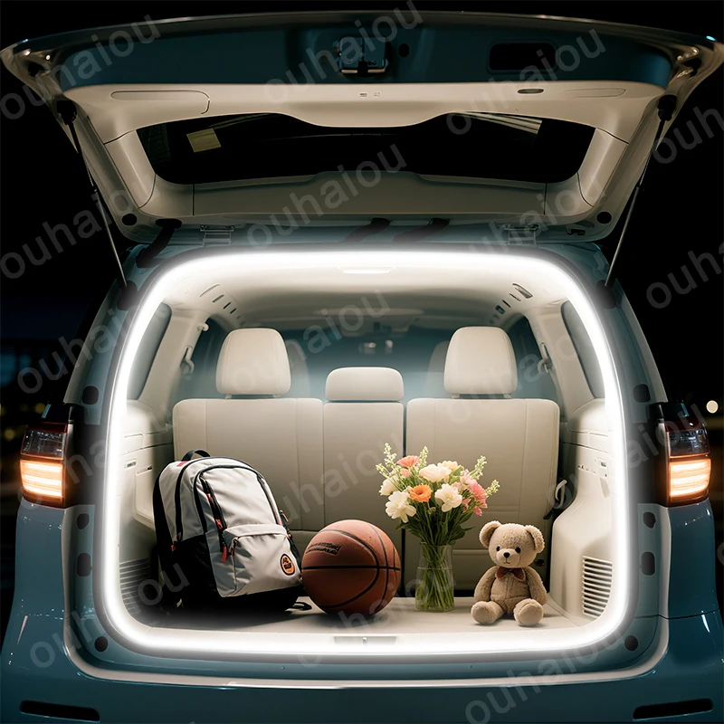 For Toyota Previa Tarago Estima 3rd Trunk Light Modification Light Atmosphere Lights White Warm White Rear Trunk LED Light Bar