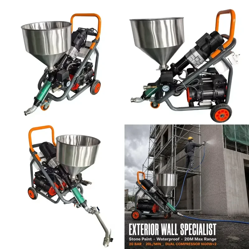 Multifunctional Spray Gun for BuntSteinPutz Polyurethane Putty Waterproof Paint Grout Cement Slurry Application Tool