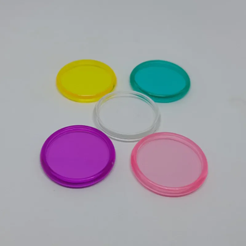 100PCS35MM transparent jelly color plastic binding ring buckle notebook loose-leaf mushroom hole binding disc
