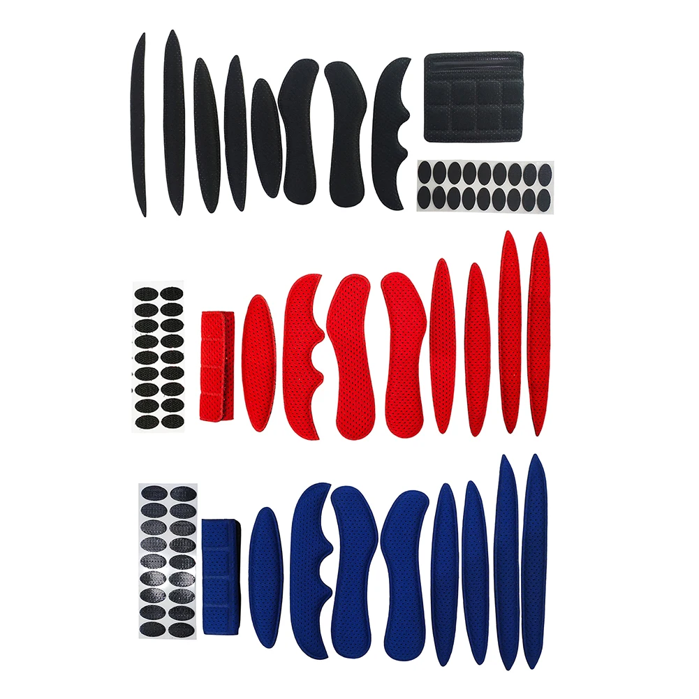 

Комплект из 27 внутренних подушек для велосипедного шлема, герметичные губчатые вкладыши для мотоцикла (черные)