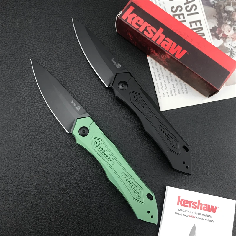 LEEK KS7800 Pocket Knife Tactical Camping Aluminum Alloy Handle Hunting and Rescue D2 Blade EDC Folding Knife