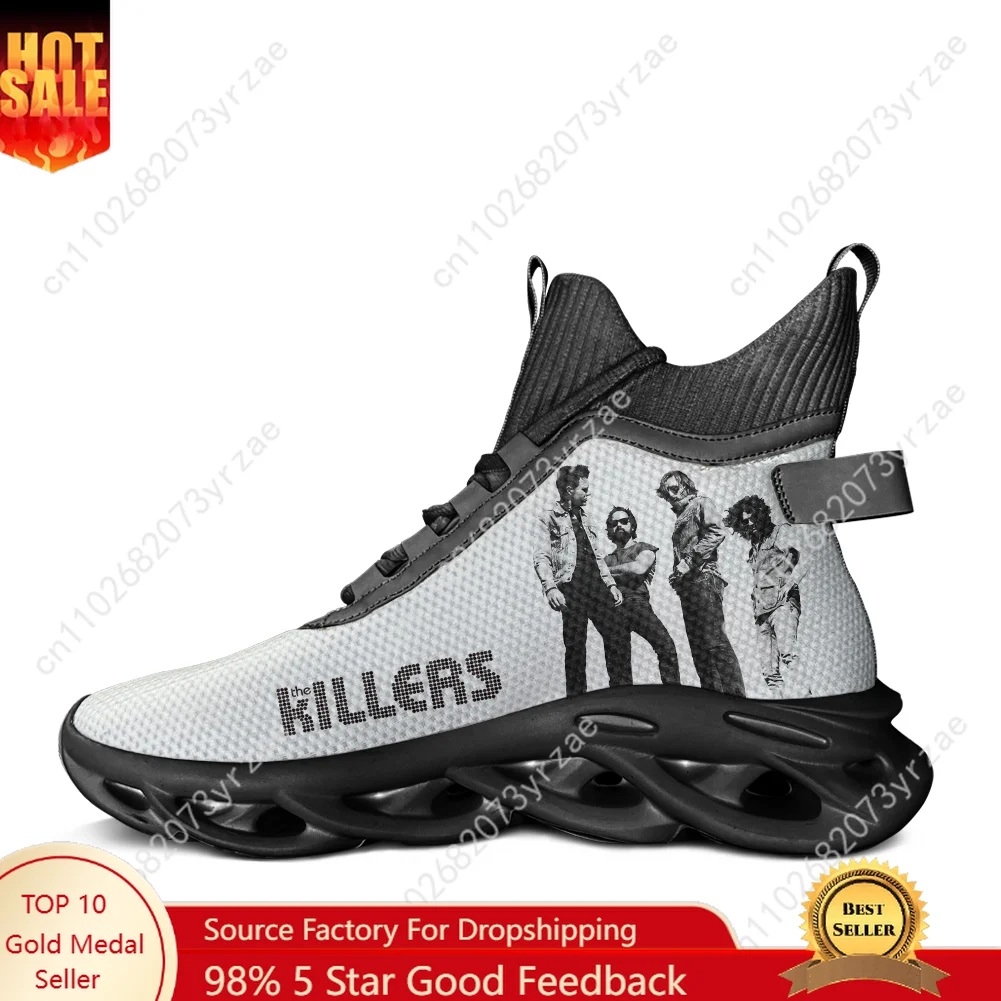 

The Killers High Top Flats Sneakers Mens Womens Running Sports Shoes High Quality Sneaker Lace Up Mesh Footwear Customize Shoes