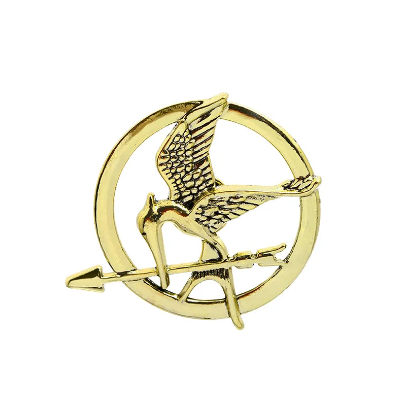 Fashion New Punk Style Mockingjay Pin Brooches Movie Jewelry