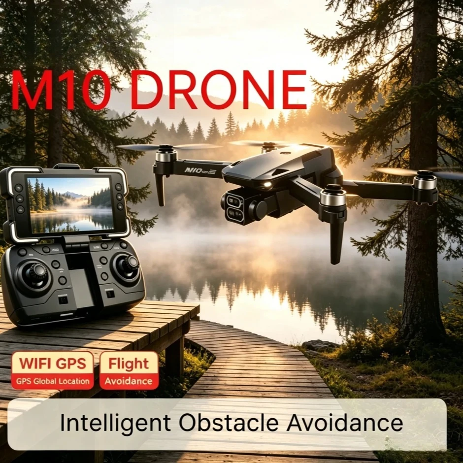 Drone Ls Rc - Original M10 Professional GPS Drone 8K