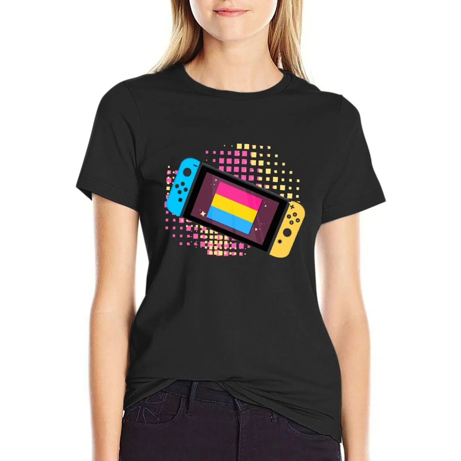 Pride Game:Pansexual T-Shirt tops lady clothes funny designer clothes Women luxury