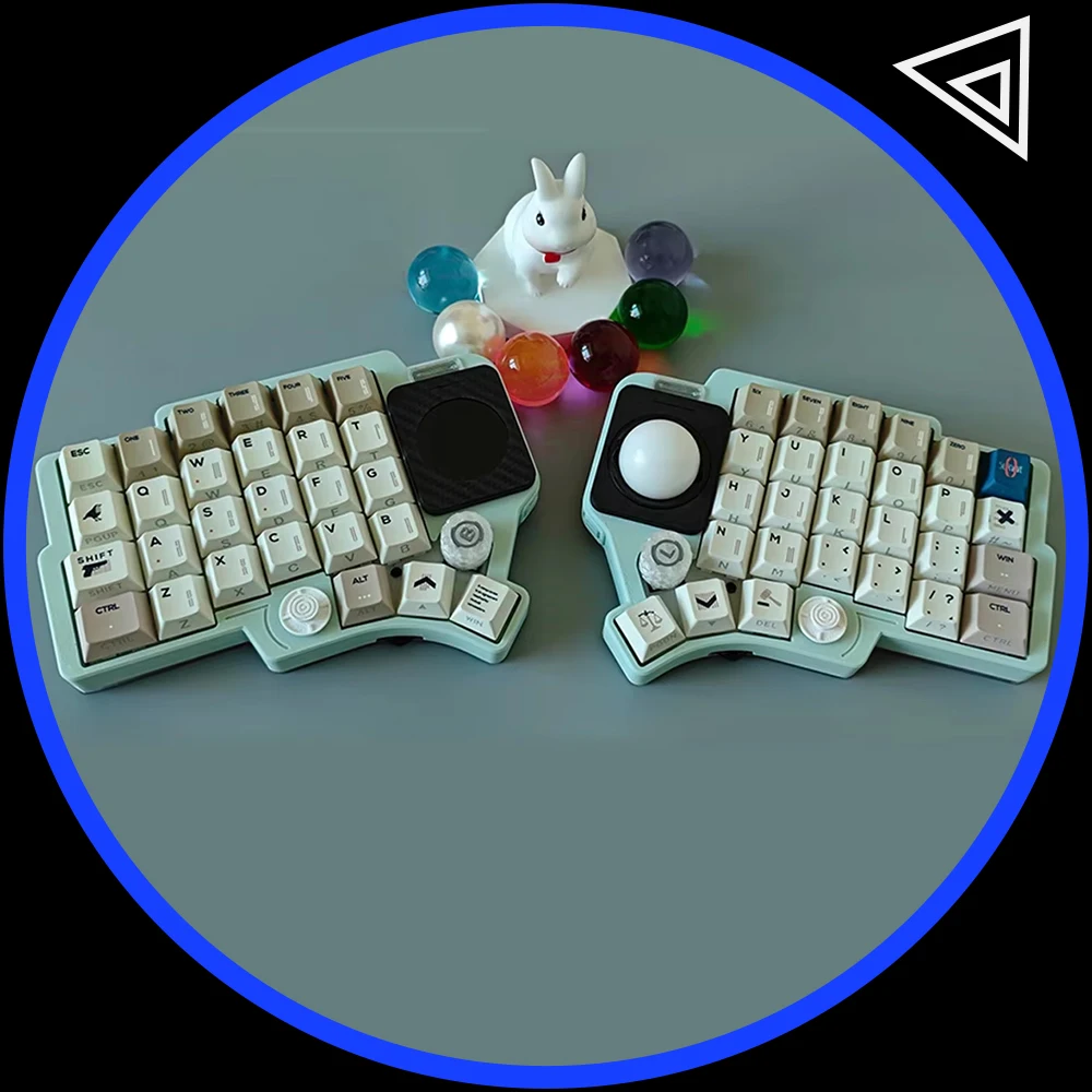 

Kpax Mote V3 Split Keyboard Kit Rp2040 RGB With Usbhub Knob Trackball Support VIAL Gasket Split Keyboard Kit Customized PC Gifts