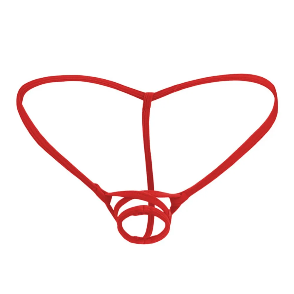 

1pc Mens G-strings Erotic Lingerie Briefs Bikini Underwear T-back Thin String Thongs Panties Underpants Ring Jockstrap