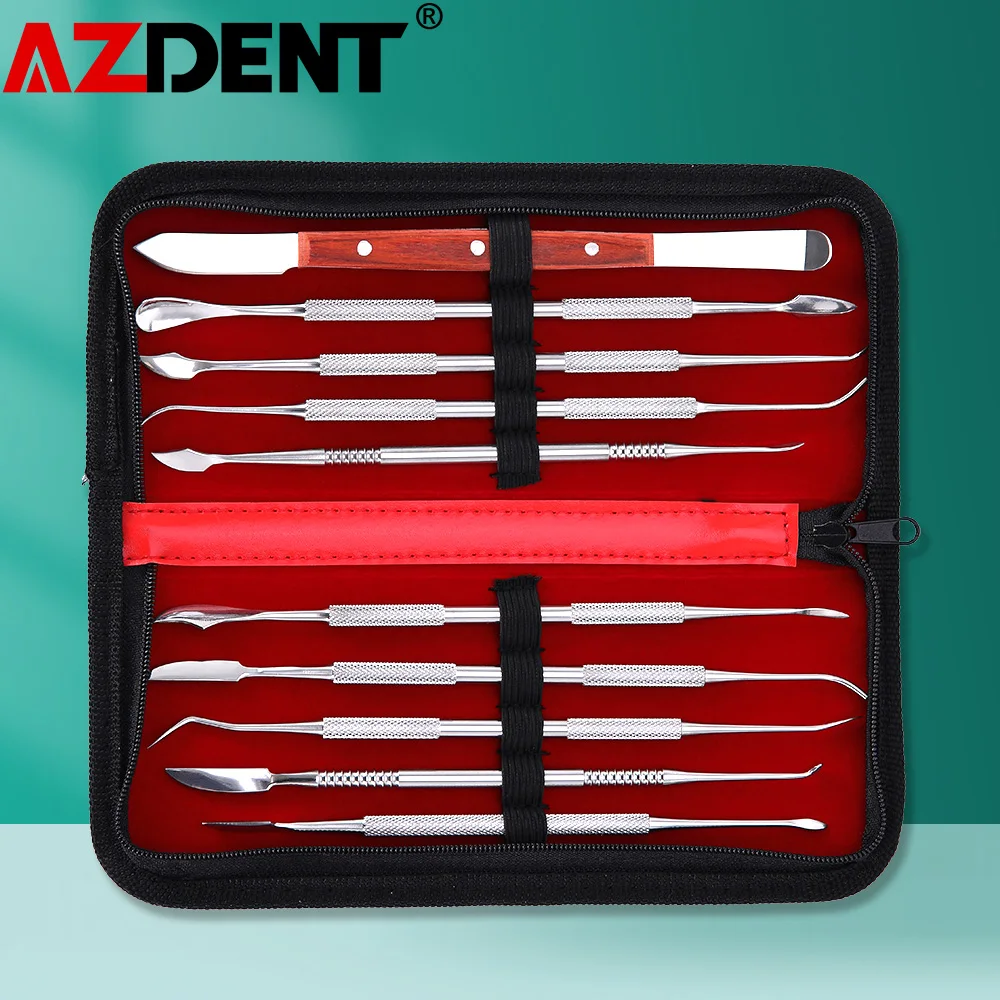 

1 Set Dental Wax Carving Tool Stainless Steel Sculpture Instrument Versatile Kit Dental Lab Equipment