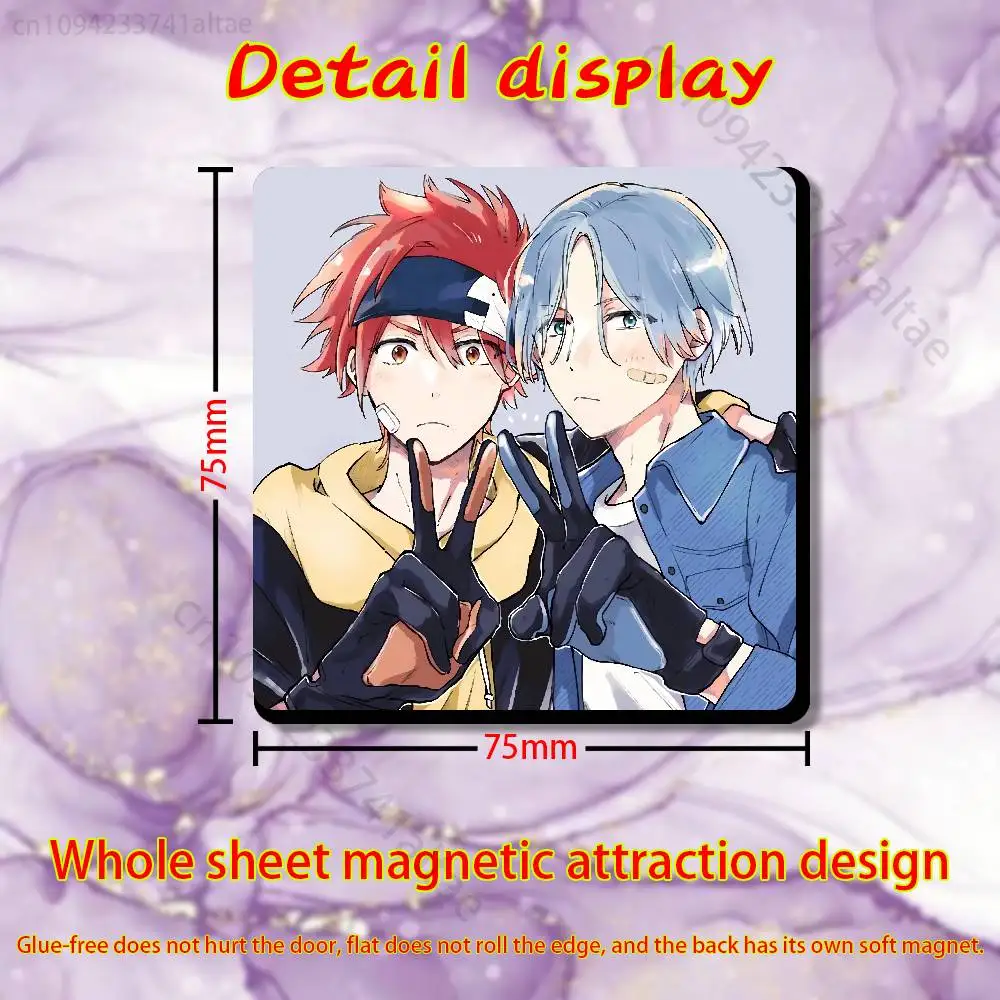 Langa C-Comics Hasegawa  Fridge Magnet Personalized Magnetic Durable Plastic Square Picture Surface Fridge Magnets