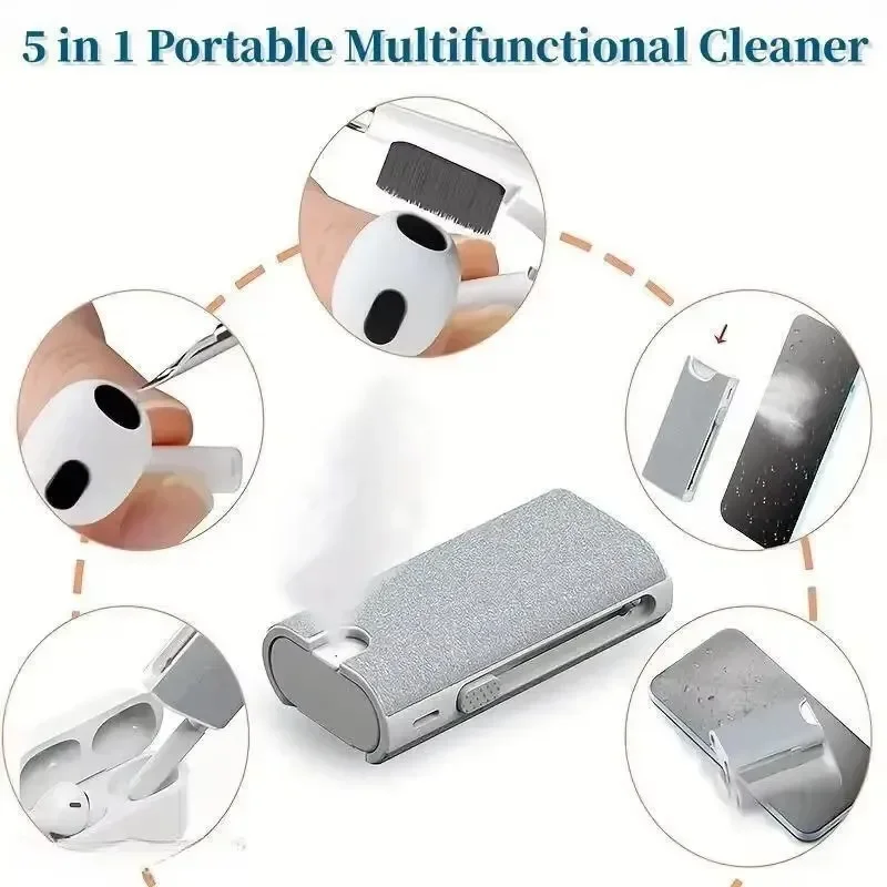 ZLRLMHY Airpod Pro 5-in-1 Cleaning Brush Camera Phone Tablet Laptop Screen Cleaning Tool Headphone Computer Cleaning Kit