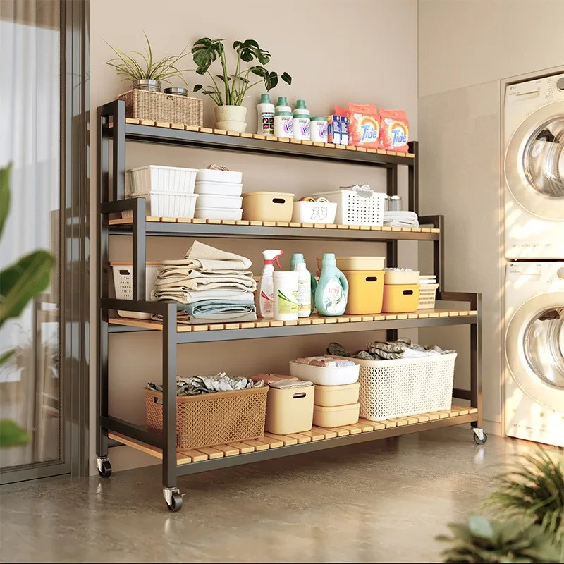 Etagere-de-rangement-multicouche-en-bambou-support-de-nappe-pour-balcon-gain-de-place-design-echelle-equipement-de-sport-et-de-fitness-sans-marque