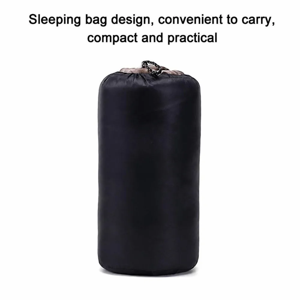 Cozy Comfortable Fleece Sleeping Bag Two-Way Zipper Soft Emergency Emergency Blanket Outdoor Bivvy Sack Travel