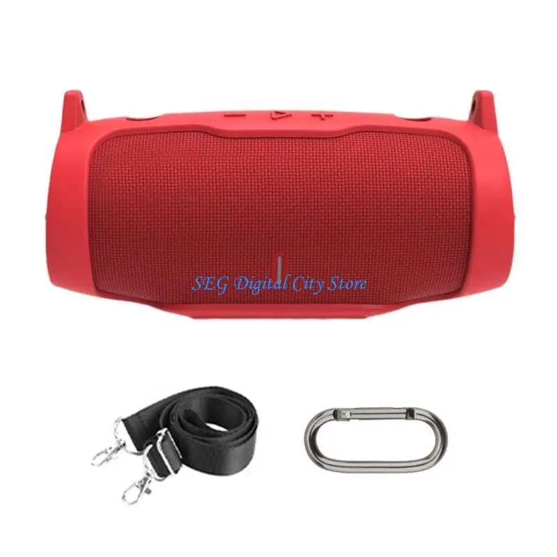 

U75B Shockproof Silicone Case with Shoulder Straps Carry Case for Charge 6 Speaker