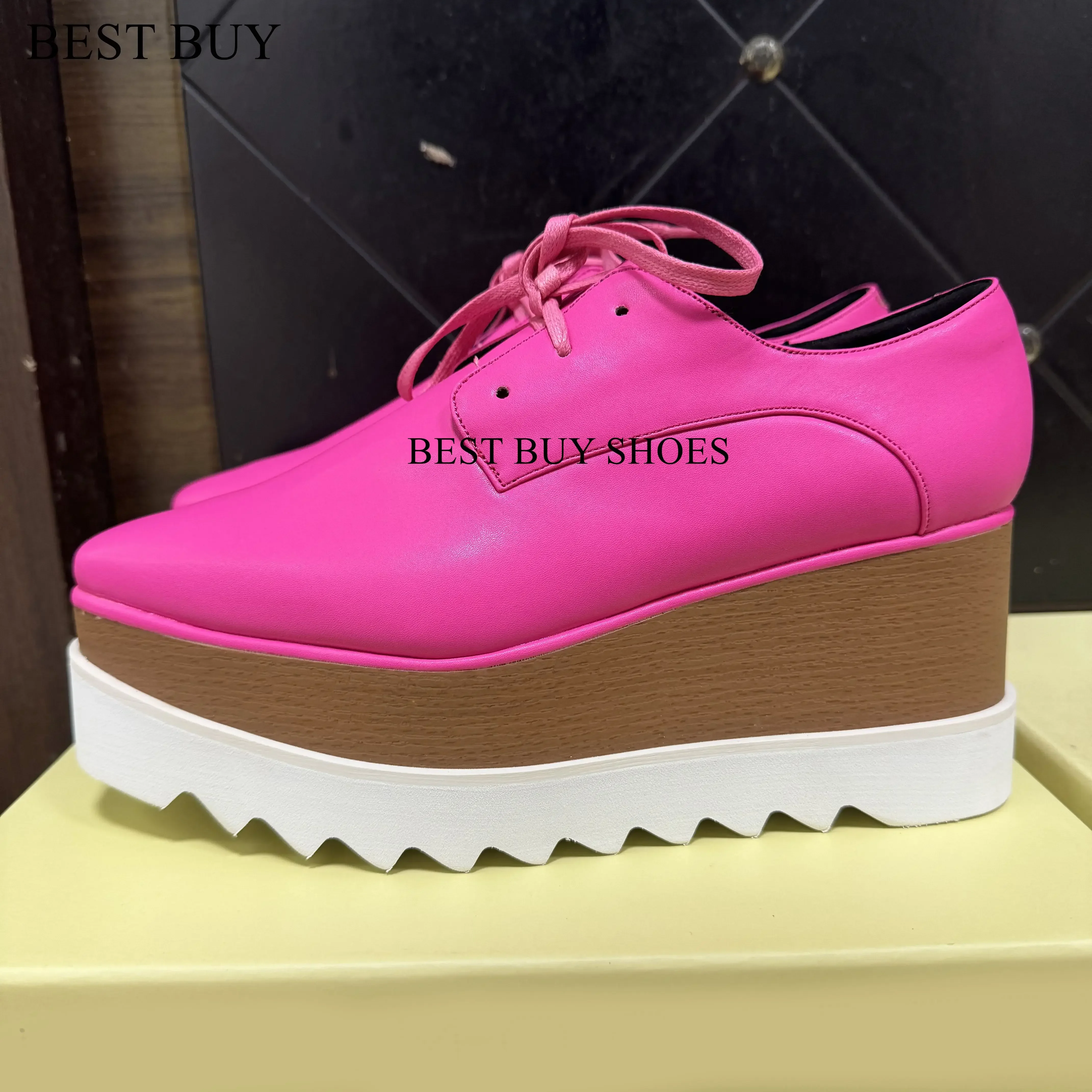 

2024 Women Shoes Genuine Leather Platform Wedge Sneakers Chunky Hidden Heel High Women heels Casual Shoes Spring Summer Loafers