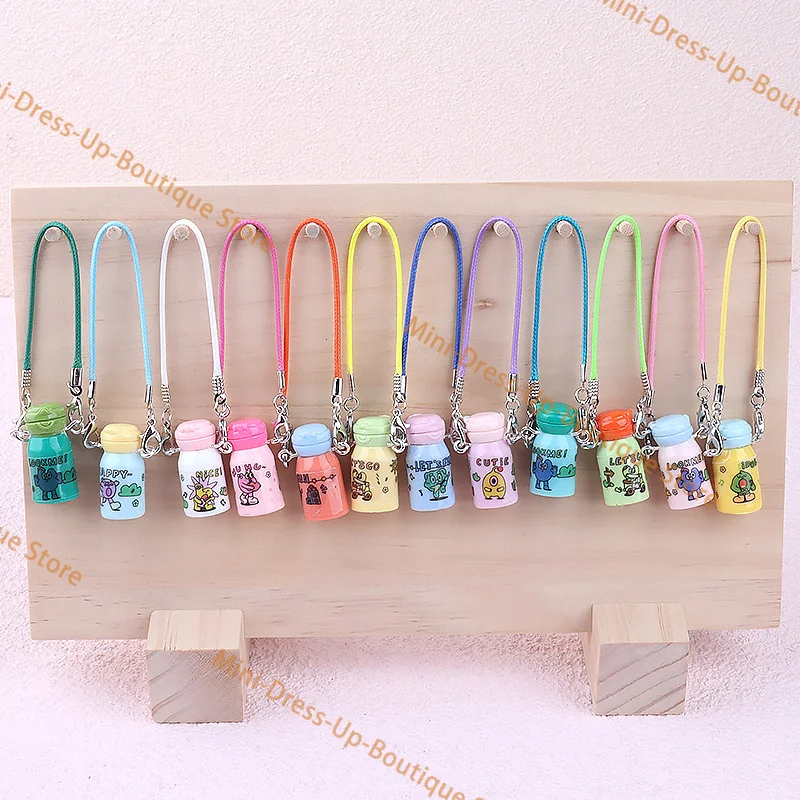 1+1 세트 두 번째 아이템에 10% 할인 15-17cm 인형 액세서리 미니 보온병 펜던트 장식 및 음료 시리즈에 적합
