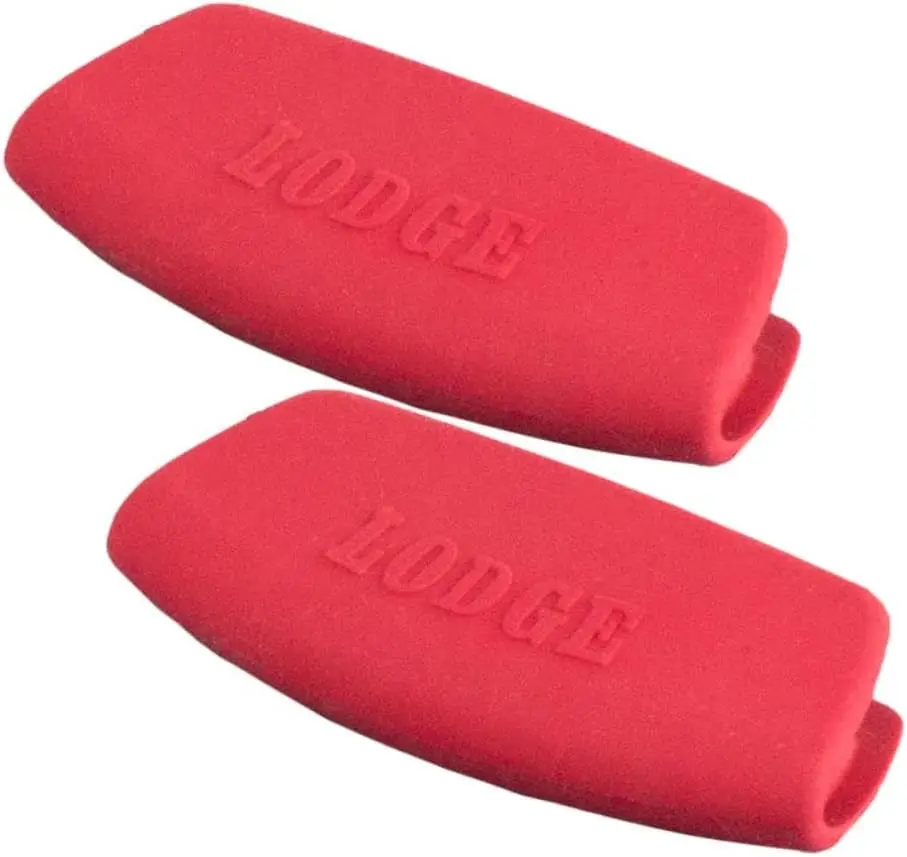 

Silicone Bakeware Grips - Heat Protection Up to 425°F, Dishwasher Safe, Red