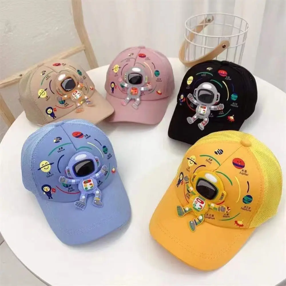 Spring Baby Sun Hat Cute Cartoon Girls Children's Baseball Hats Adjustable Cotton UV Protector Peaked Caps for Boys