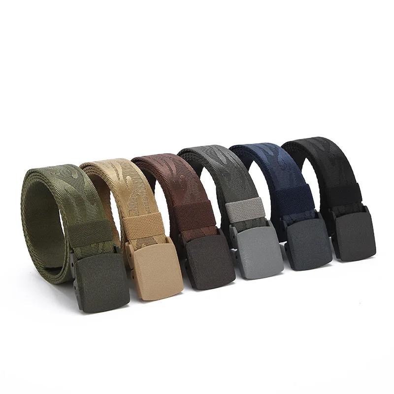 

3.8cm Casual Canvas Belt Outdoor Metal-free Lightweight Sports Nylon Belt Unisex Waistband