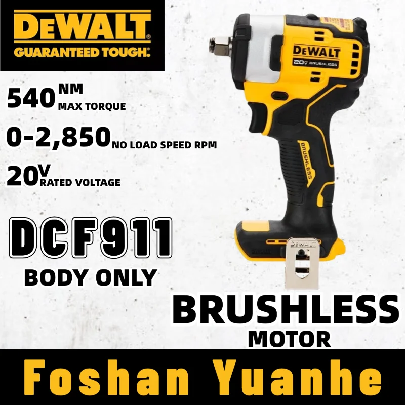 

DEWALT DCF911N 20V MAX Impact Wrench 1/2" With Hog Ring Anvil Tool Only High Torque DCF911 Cordless Electric Wrench