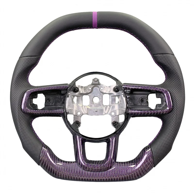 

Customized Perforated Leather Carbon Fiber Steering Wheel 2018 2019 2020 2021 2022 2023 2024