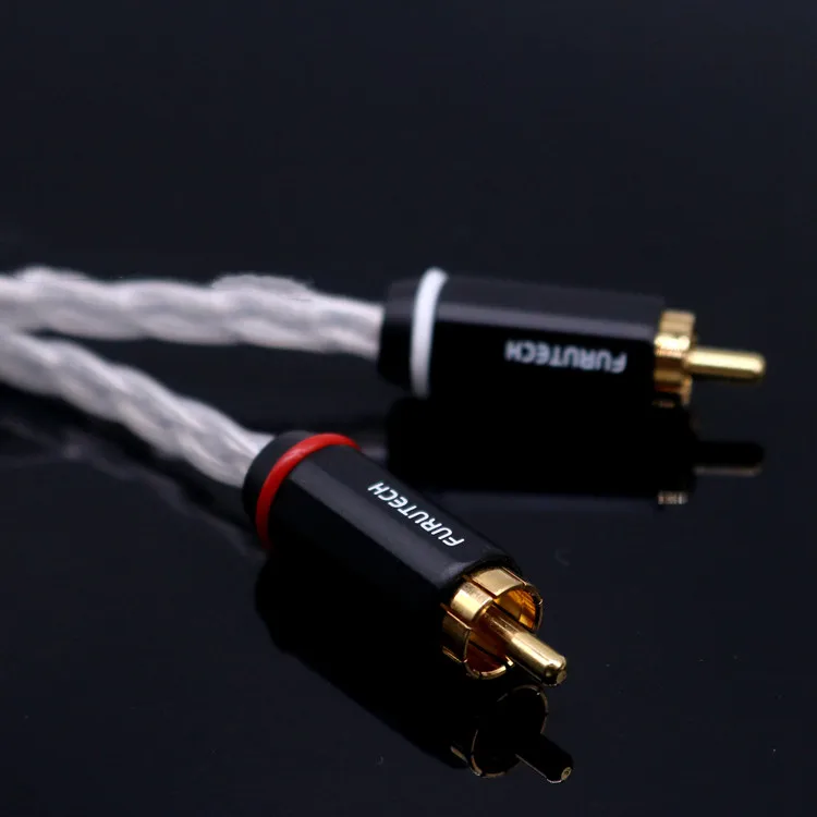 Danish JENSEN pure silver speaker CD player audio cable HIFI double RCA audio amplifier signal cable