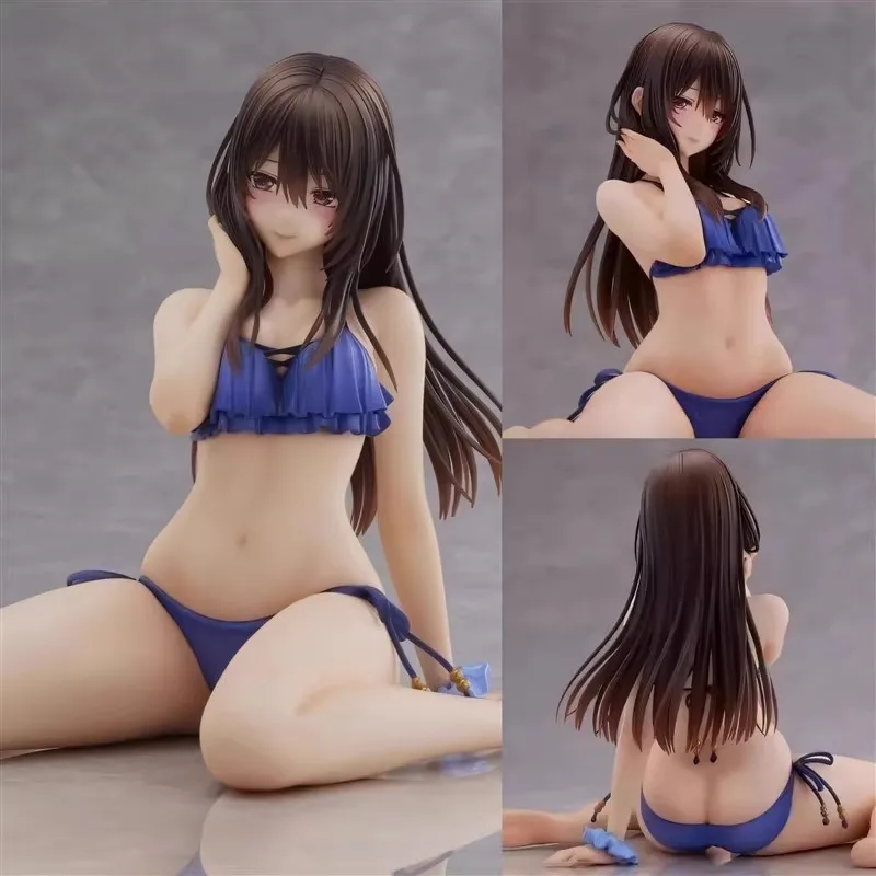 2026 New 12cm Beautiful Girl Anime Figure of Shuicheng Huashi Swimsuit Version, Case, Desktop and Car Ornament for Men