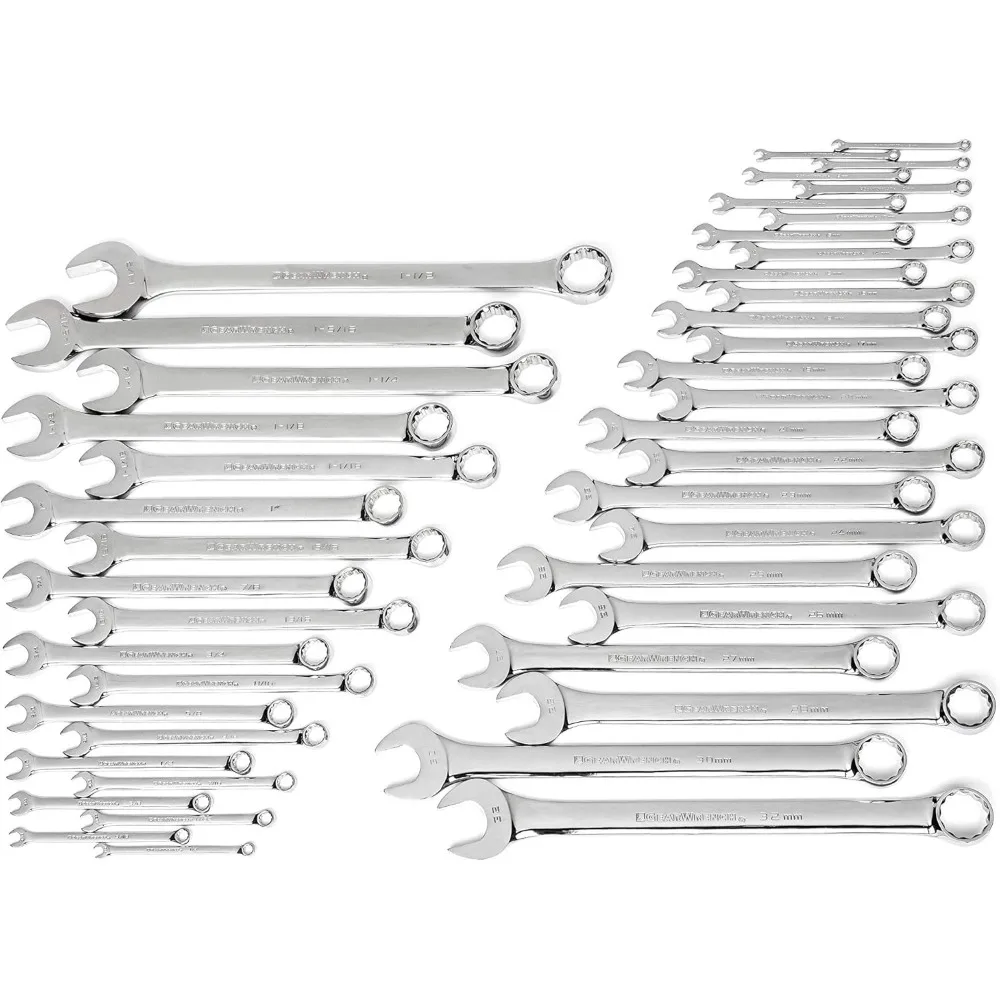 44 Pc. Master Combination Wrench Set, Metric/SAE - 81919