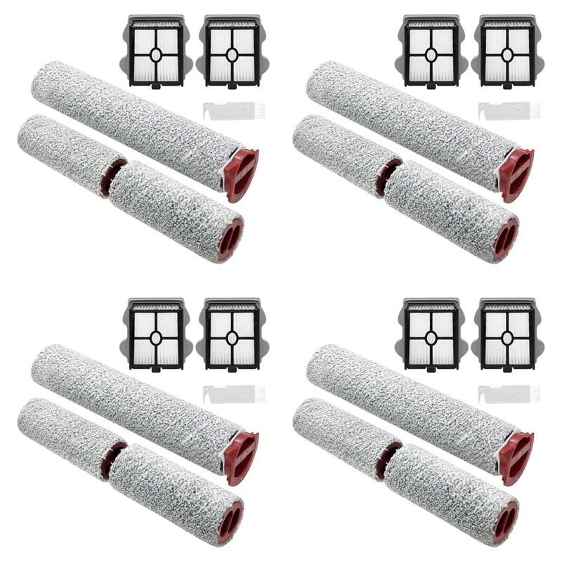 

4Set Brush Roller And Vacuum Cleaner Filter For Roborock Dyad Pro Wet Dry Vacuum Cleaner Spare Parts