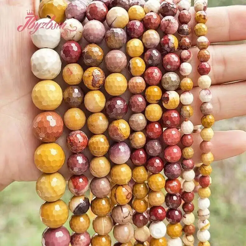 

Natural Multicolor Mookaite Jasper Stone Beads For DIY Necklace Bracelet Jewelry Making Loose Strand 15 Inches 6mm 8mm 10mm 12mm