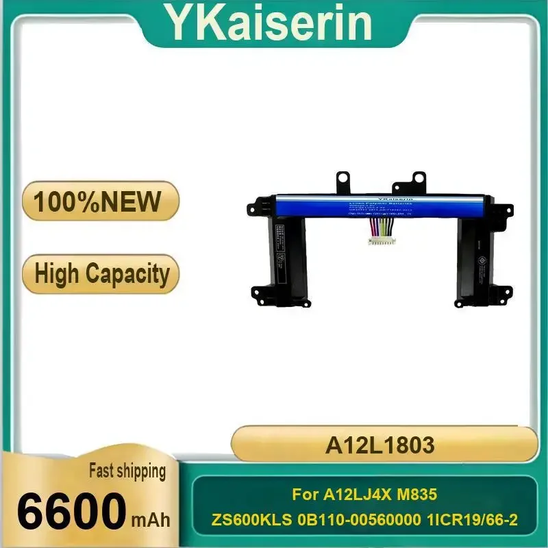 

YKaiserin 6600 мАч A12L1803 Сменный аккумулятор для A12LJ4X M835 ZS600KLS 0B110-00560000 1ICR19/66-2 Аккумуляторы для ноутбуков Бесплатные инструменты