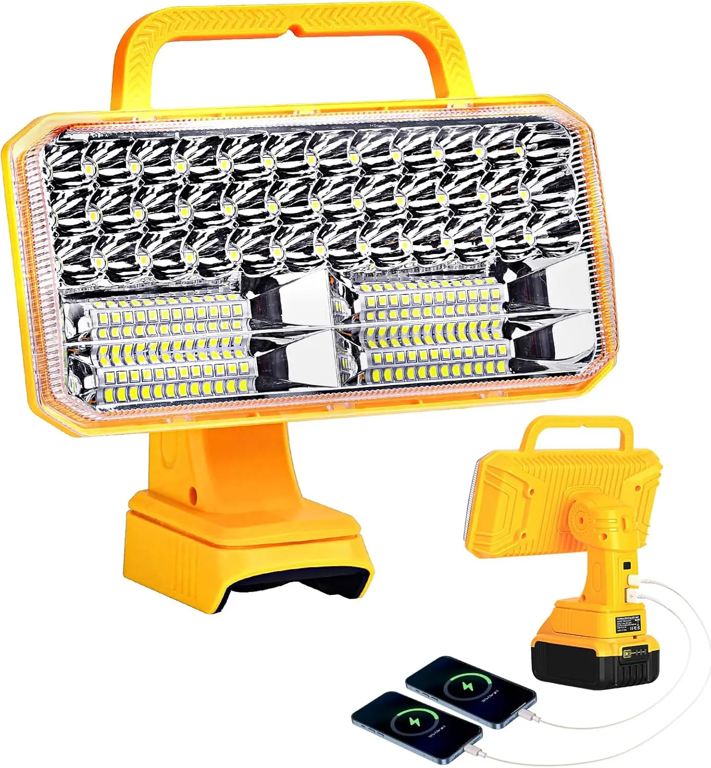 4200lm-led-ワークライト-dewalt-20v-最大、40w、usb-type-c-ポート、緊急時、キャンプ、屋外、屋内用-バッテリーなし