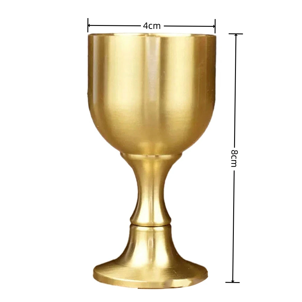 Display Wine Tasting 5.5x3cm Brass Wine Glass Brass Wine Glass Set Brass Tumbler Cup Shot Cup Vintage Barware