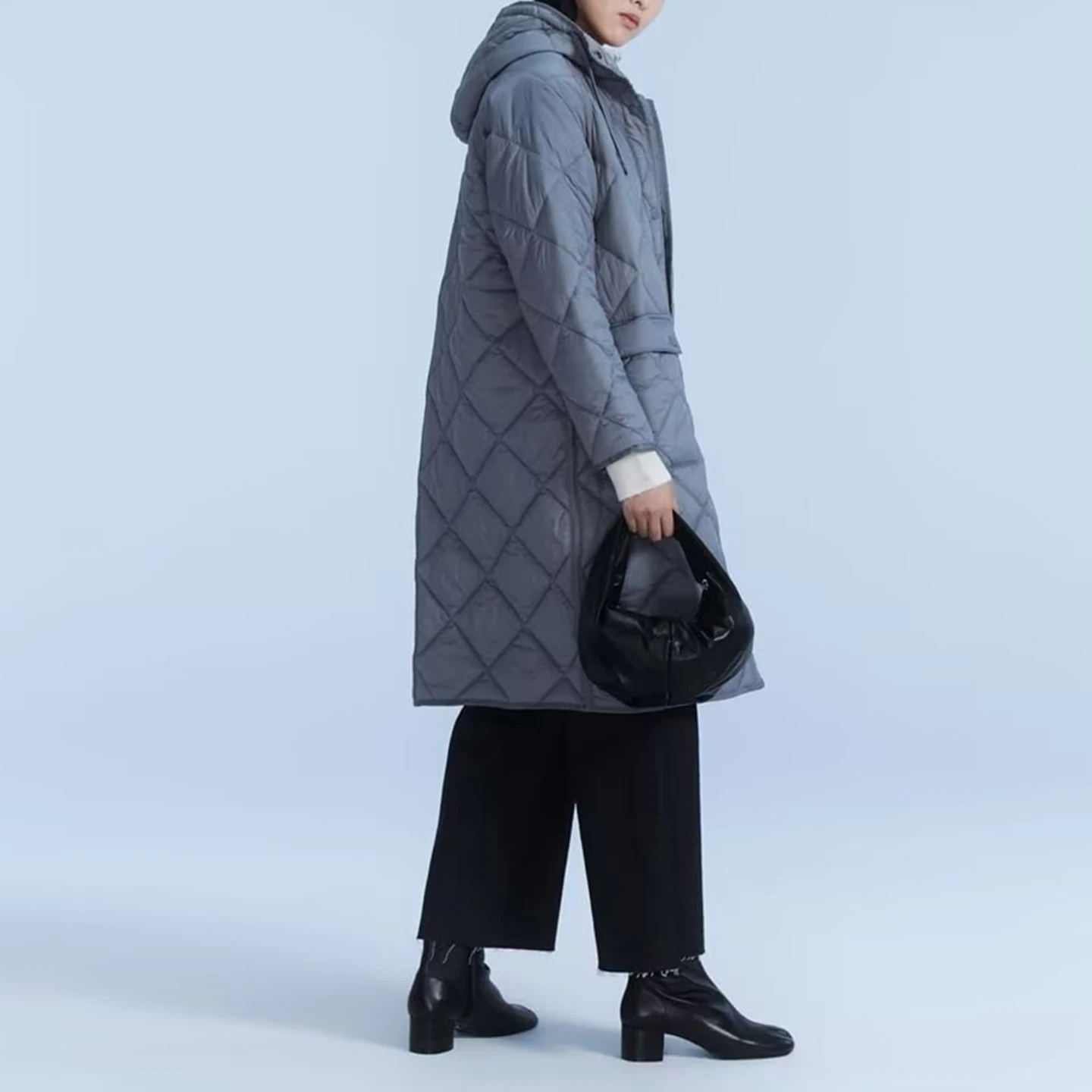 Z المرأة Faion معطف طويل 2025 جديد Personali Sle تنوعا ملابس خارجية يومية مقنعين سستة إغلاق اللون #3