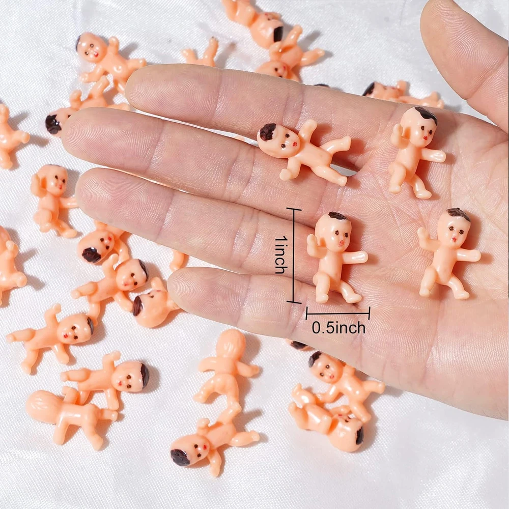 10/30/50pcs Micro Mini Plastic Babies Miniatures Figurines, Fun Potted Plant DIY Home Party Favor Decoration Supplies - Image 4