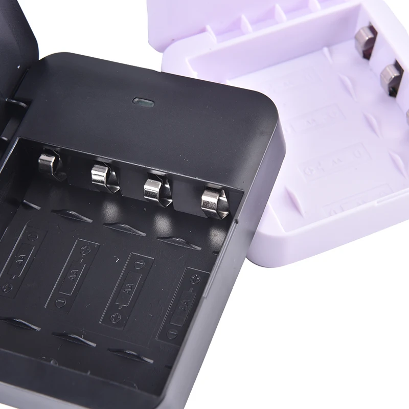 1Pc New 4 Slots AA Battery USB Power Bank Charger Case Box Battery Charger Emergency Power Charge Box Mobile Phone Charging Base