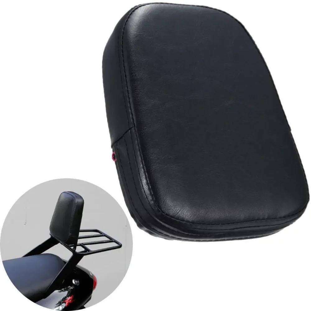 Motorcycle Universal Passenger Seat Rear Pillion Back Pad Backrest Pad Sissy Bar Cushion For Harley Sportster For Honda Yamaha