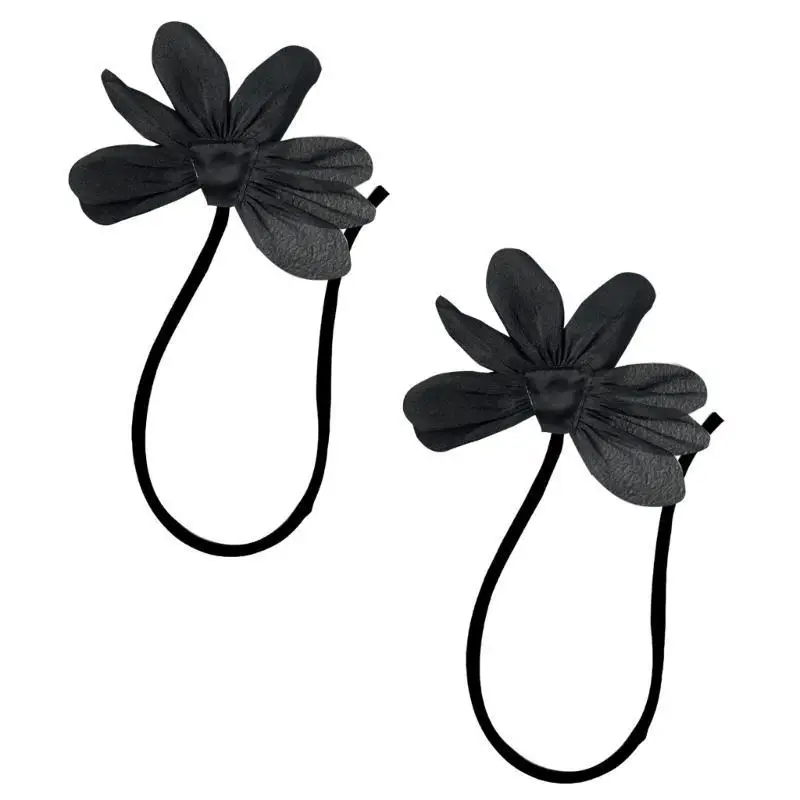 652F مجموعة مكونة من 2 بروش على شكل زهرة رقيقة/دبوس صدر/صدرية للسيدات للتسوق الأنيق #2