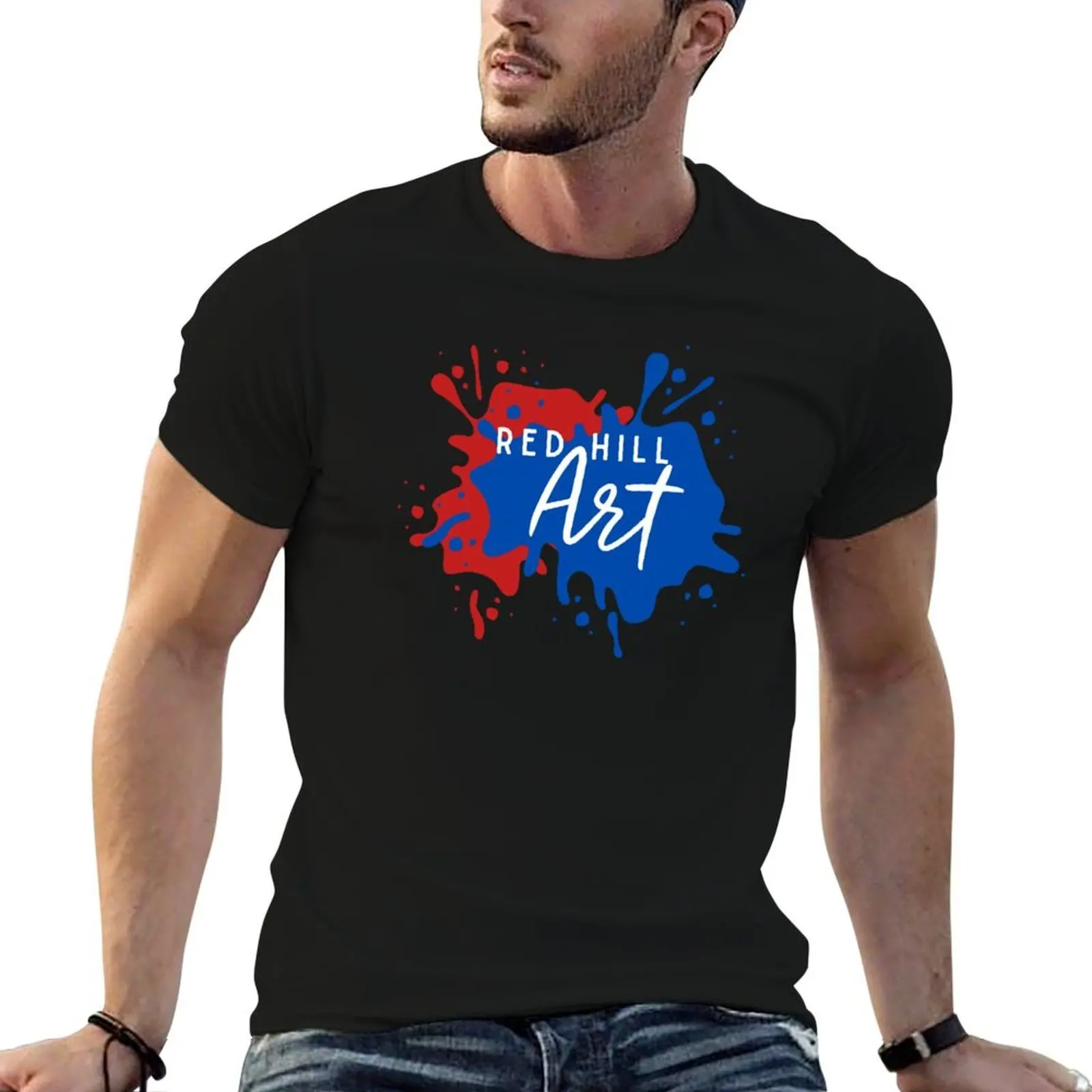 

Red Hill Art T-Shirt t shirts with prints cotton tshirt 100% T-Shirt