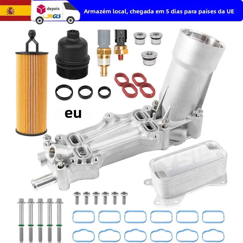 68105583AF Refrigerador de óleo de alumínio para Jeep Grand Cherokee Dodge Durango 3.6L Journey Charger Chrysler 200 300 WK2 Trocador de calor