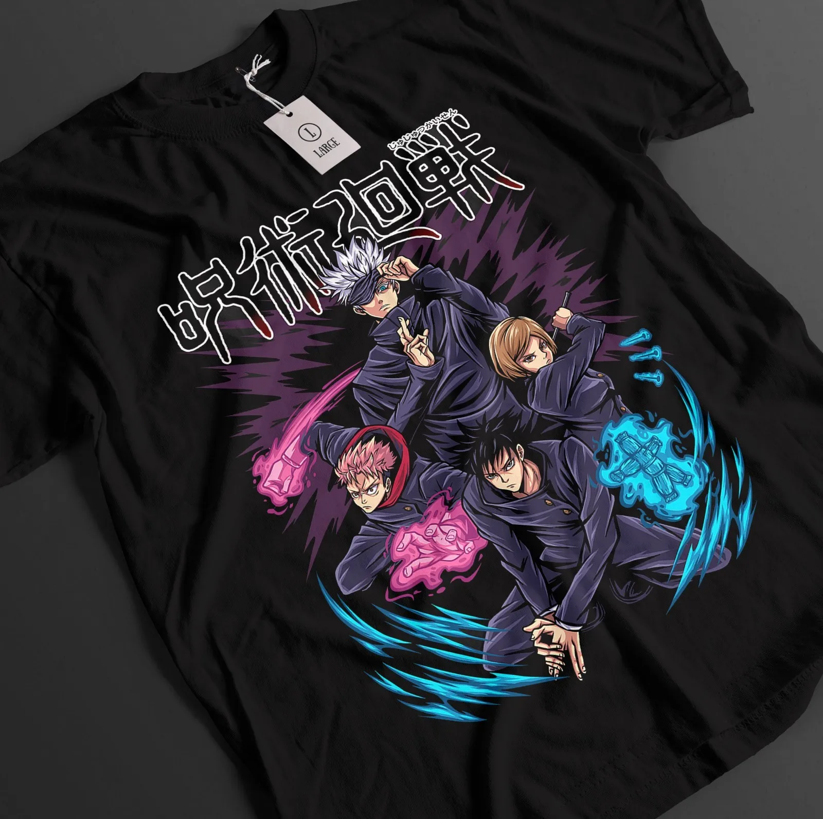 Jujutsu Kaisen Shirt Gojo T-Shirt Itadori Top Nobara Tshirt JJK Anime Megumi Tee
