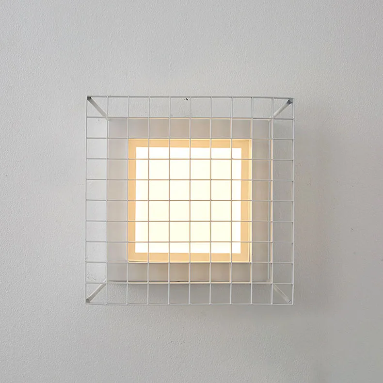 Art Deco LED Wall Lamp White Silver Metal Indoor Sconce