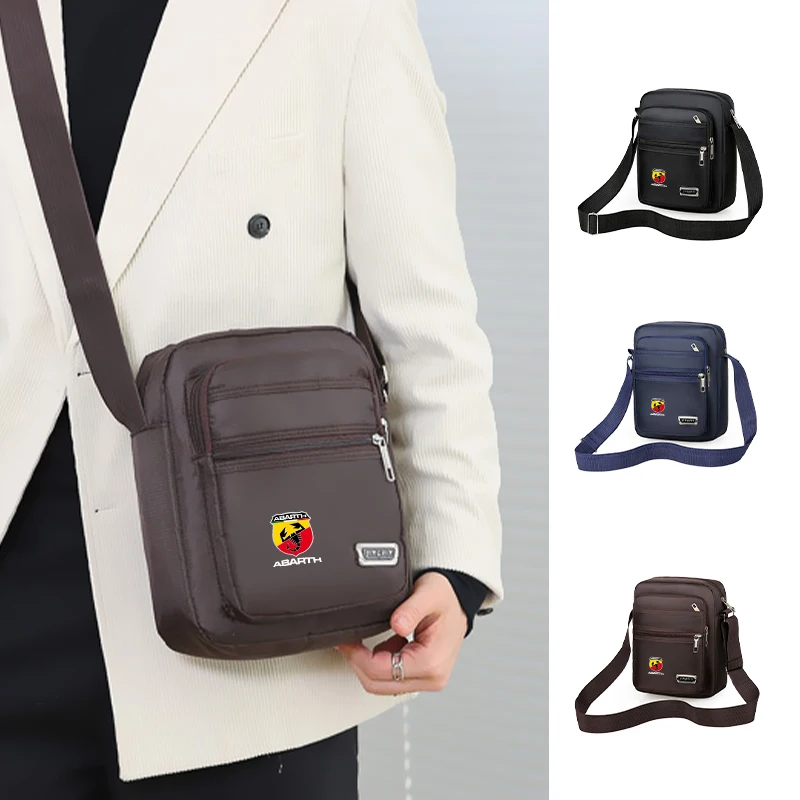 Car Shoulder Bag Sports Crossbody Bag Travel Backpack Men's Chest Storage Accessories For Fiat Grande Punto Abarth Tipo Stilo